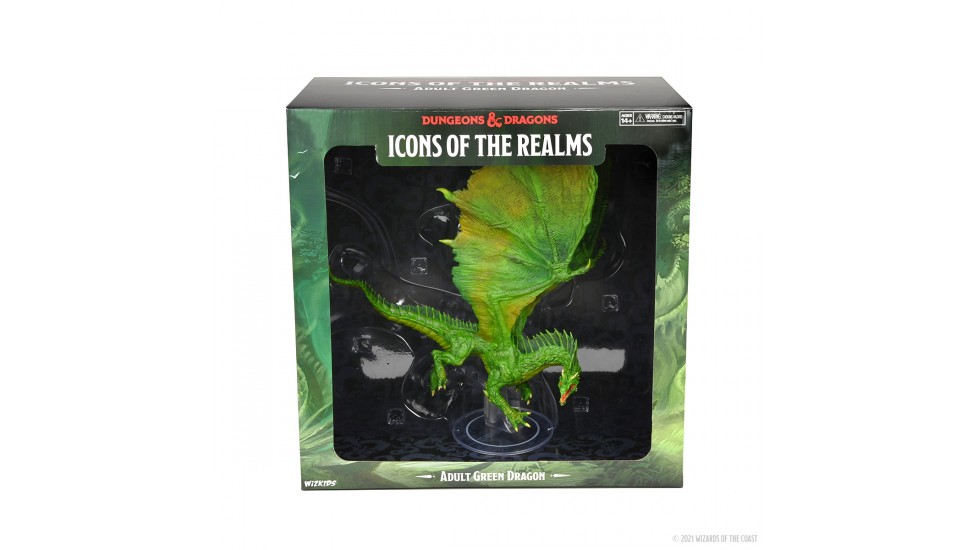 Donjons et Dragons - Icons of The Realms - Adulte Green Dragon Premium